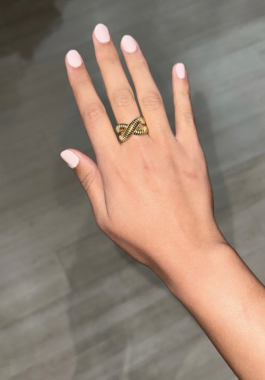 Talita Ring | Stainless Steel | 18K Gold Plated | Tarnish Proof