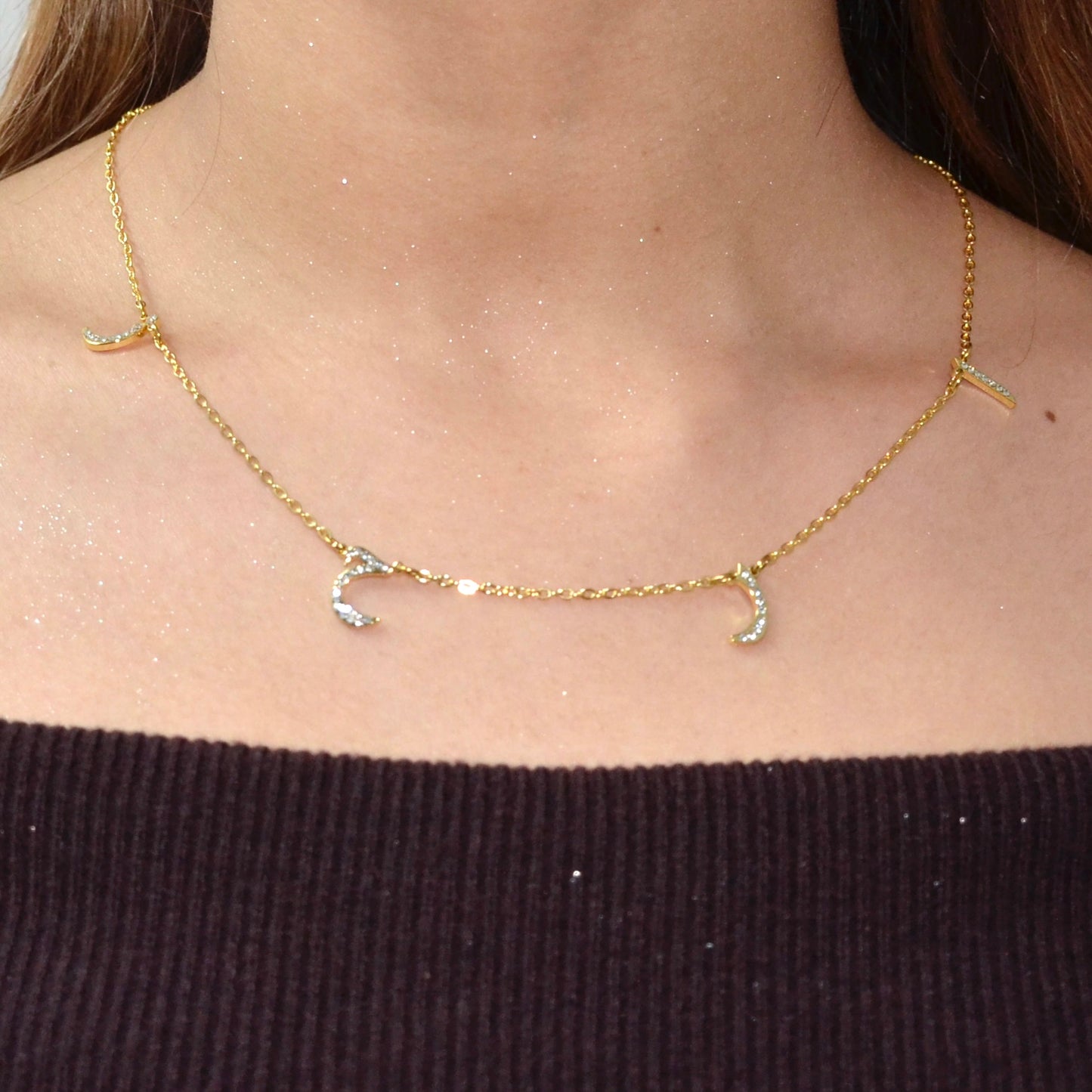 Arabic Initial Necklaces | 18K Gold Plated | Stainless Steel
