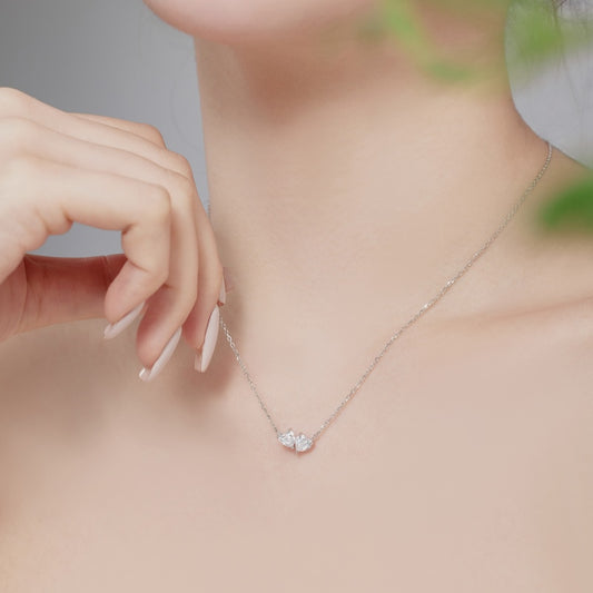Dainty Heart Necklace | Sterling Silver | Tarnish Proof