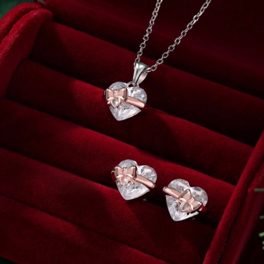 Amora Heart Set | Sterling Silver | Tarnish Proof