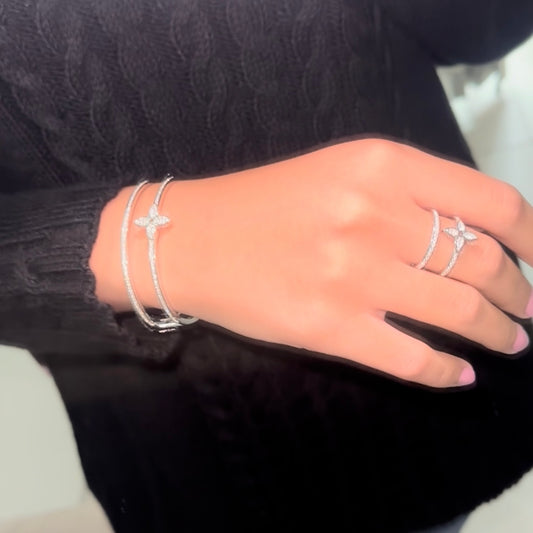 Mona Luxe Bangle | Sterling Silver