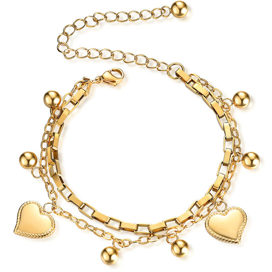 Heart Charm Bracelet
