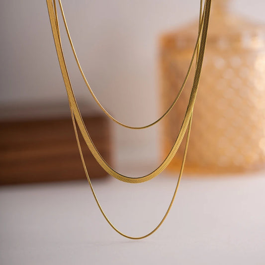Teressa Necklace | Stainless Steel | 18K Gold Plated | Tarnish Proof
