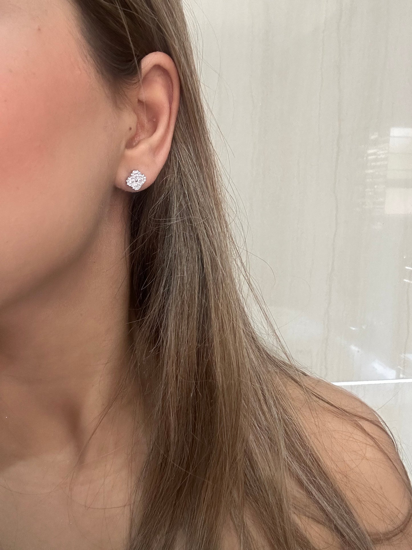 Mini Flower Earrings | Sterling Silver