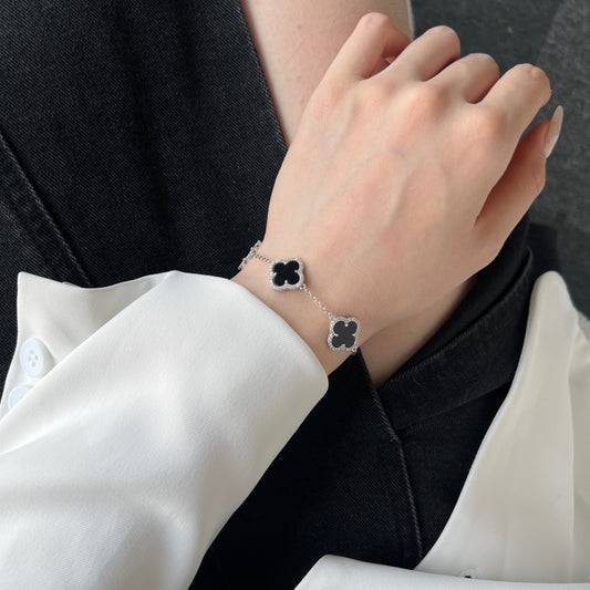 Cora Flower Bracelet | Sterling Silver | Tarnish Proof
