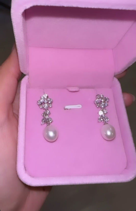 Alizé Pearl Earrings | Sterling Silver