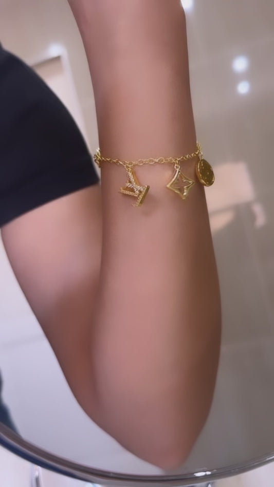 Luxe Charm Bracelet | 18K Gold Plated