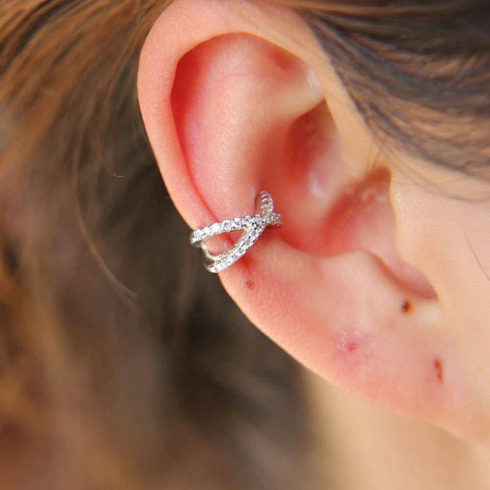 Tessa Earring Cuff | Sterling Silver