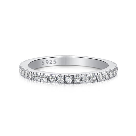 Eternity Band | Sterling Silver | Tarnish Proof