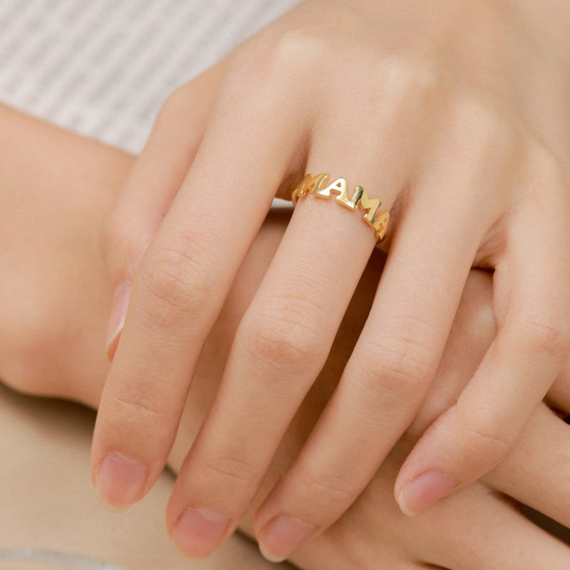 MAMA Ring | Sterling Silver | Tarnish Proof