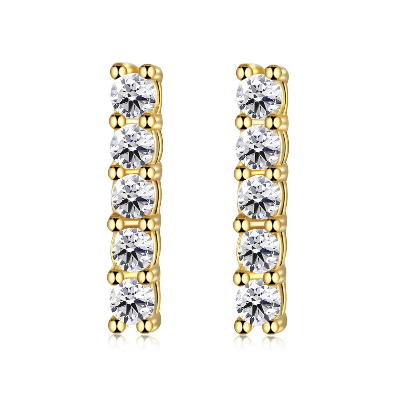 Tennis Earrings | Sterling Silver