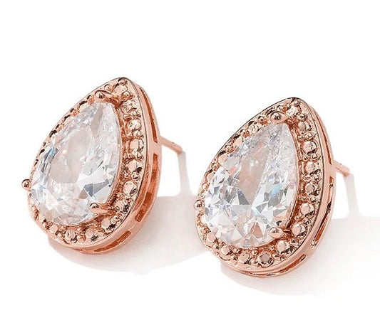 Teardrop Stud Earrings