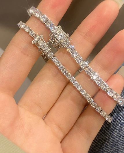 Tennis Bracelet | Sterling Silver | Tarnish Proof