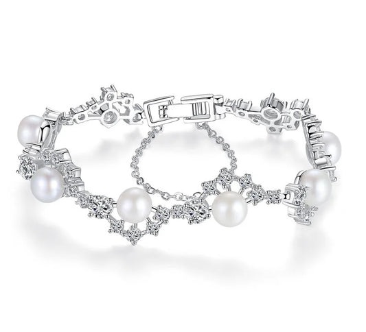 Pearl Charm Bracelet