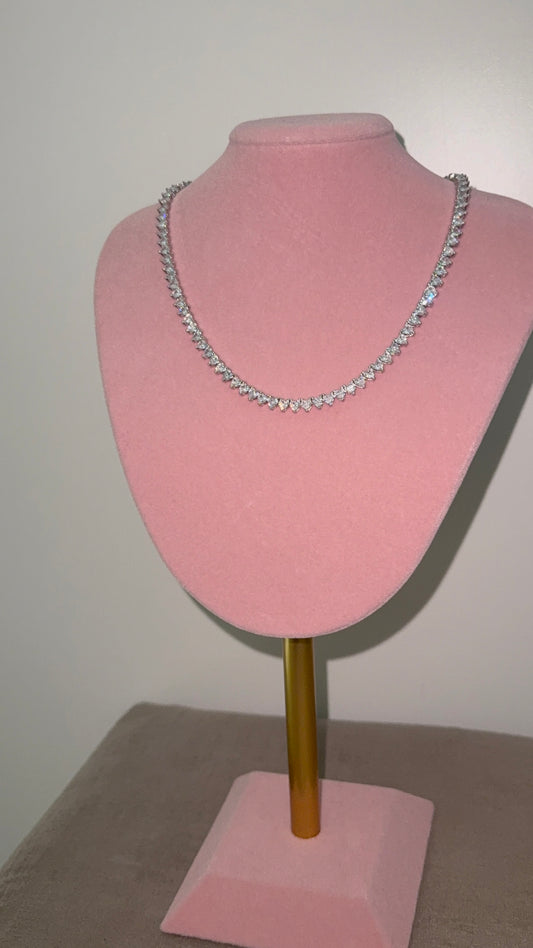 Layla Tennis Necklace | 18K Gold Plated