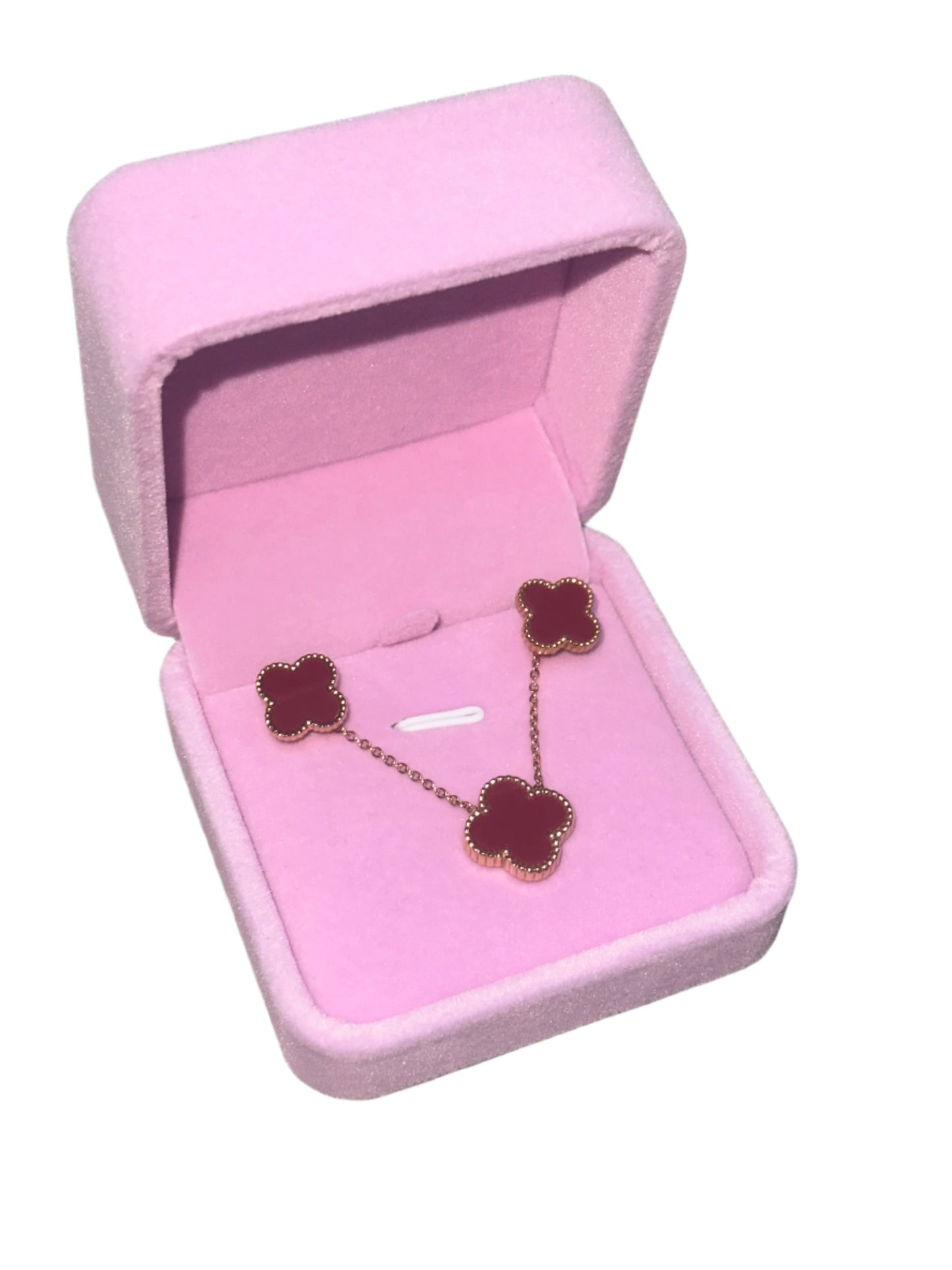 Earrings and Necklace Clover Set | Stainless Steel | 18K Gold Plated | Tarnish Proof