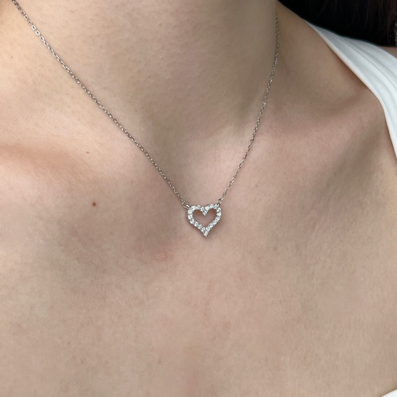 Heart Necklace | Sterling Silver | Tarnish Proof
