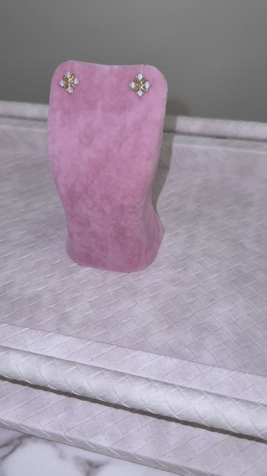 Mishka Sixteen Stone Earrings | Sterling Silver