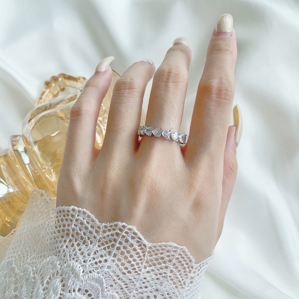 Hayley Eternity Ring | Sterling Silver | Tarnish Proof