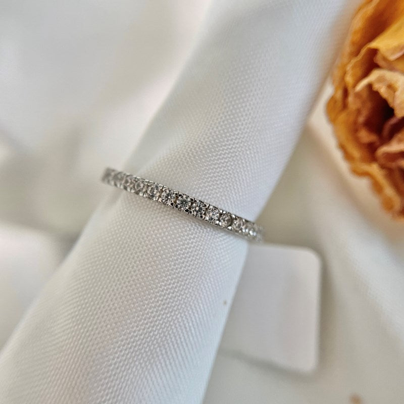 Eternity Band | Sterling Silver | Tarnish Proof